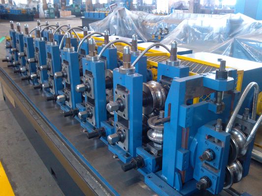 เครื่องขึ้นรูปม้วนขนาด 7.6 - 16 มม. และเครื่องทำท่อสำหรับการผลิตท่อเหล็กขนาดเส้นผ่านศูนย์กลางเล็กของเหล็กชุบสังกะสี