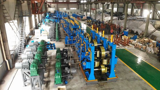 Galvanized Steel Tube Mill Machine ZY16 Φ8-18mm HF Welded Pipe Production