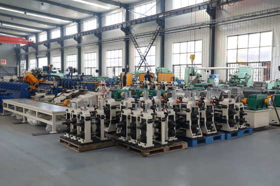 ZY20 HF เครื่องเชื่อมโรงสีหลอด φ10-26 มม. ท่อเหล็กกลม 0.4-1.5 มม. 100kW Solid State Line