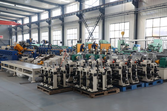 ZY20 HF เครื่องเชื่อมโรงสีหลอด φ10-26 มม. ท่อเหล็กกลม 0.4-1.5 มม. 100kW Solid State Line