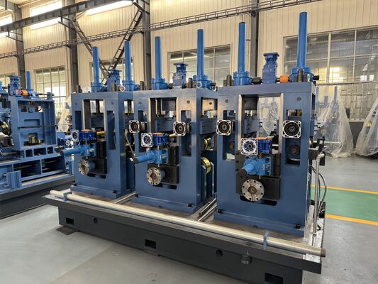 ZY20 Thin Wall Tube Mill Machine φ10-26mm Round Steel Pipe 0.4-1.5mm 90m/min HF Welding Line