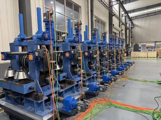 เครื่องขึ้นรูปม้วนท่อ EMT และโรงงานท่อเหล็กสี่เหลี่ยมสำหรับการผลิตท่อร้อยสายไฟฟ้าและท่อโครงสร้าง